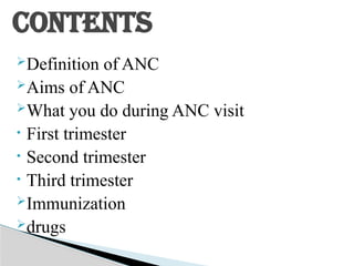 Comprehensive Guide to Antenatal Care: Ensuring Maternal and Fetal ...