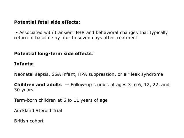 Betamethasone In Pregnancy Side Effects
