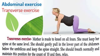 Antenatal exercise
