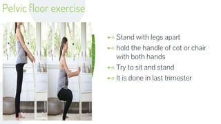 Antenatal exercise