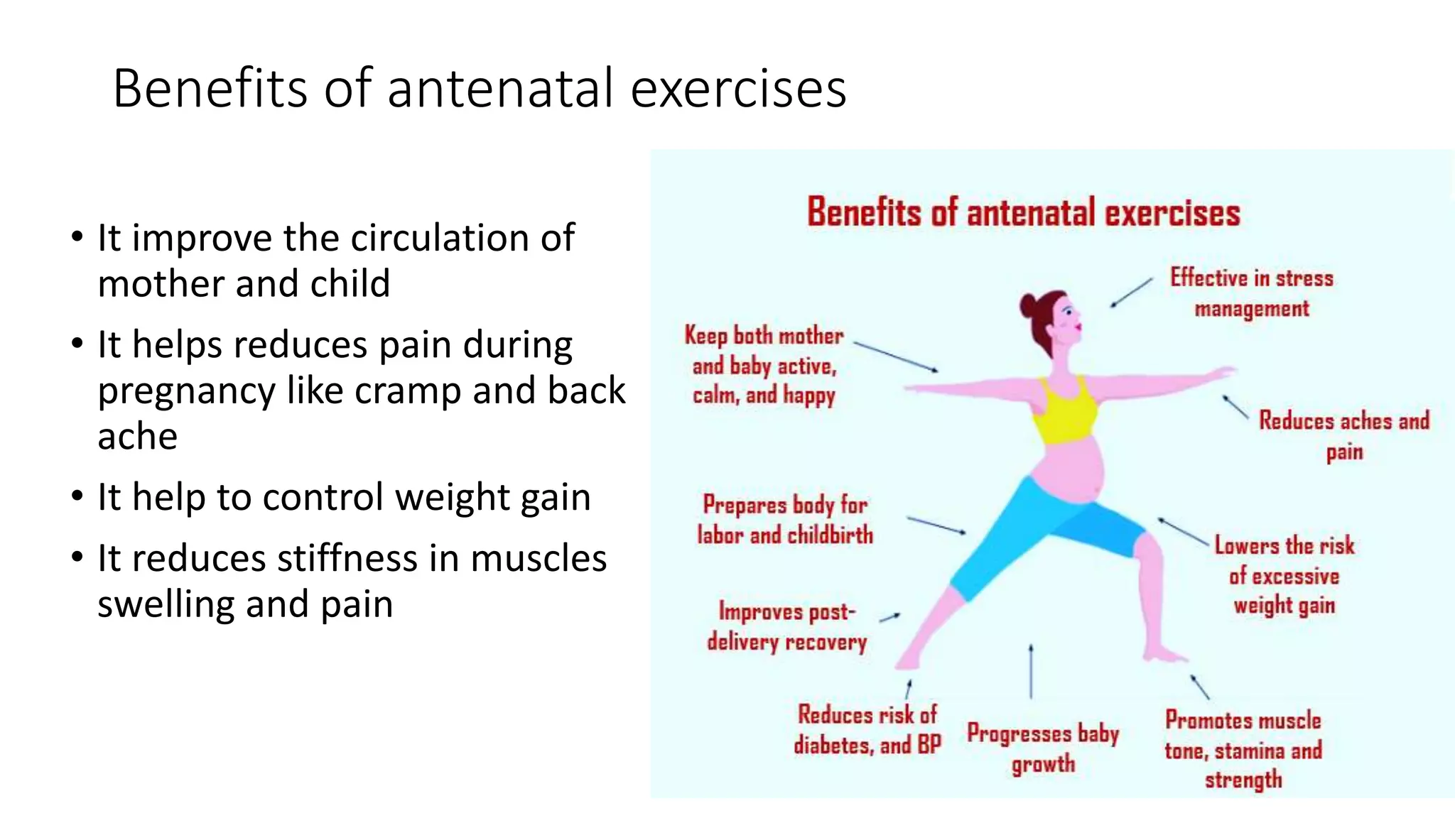 ANTENATAL EXERCISES pptx ANTENATAL EXERCISES pptx