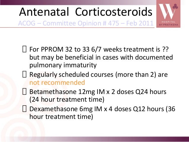 Procardia Preterm Labor Acog