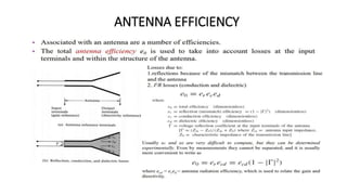 ANTENNA EFFICIENCY
 