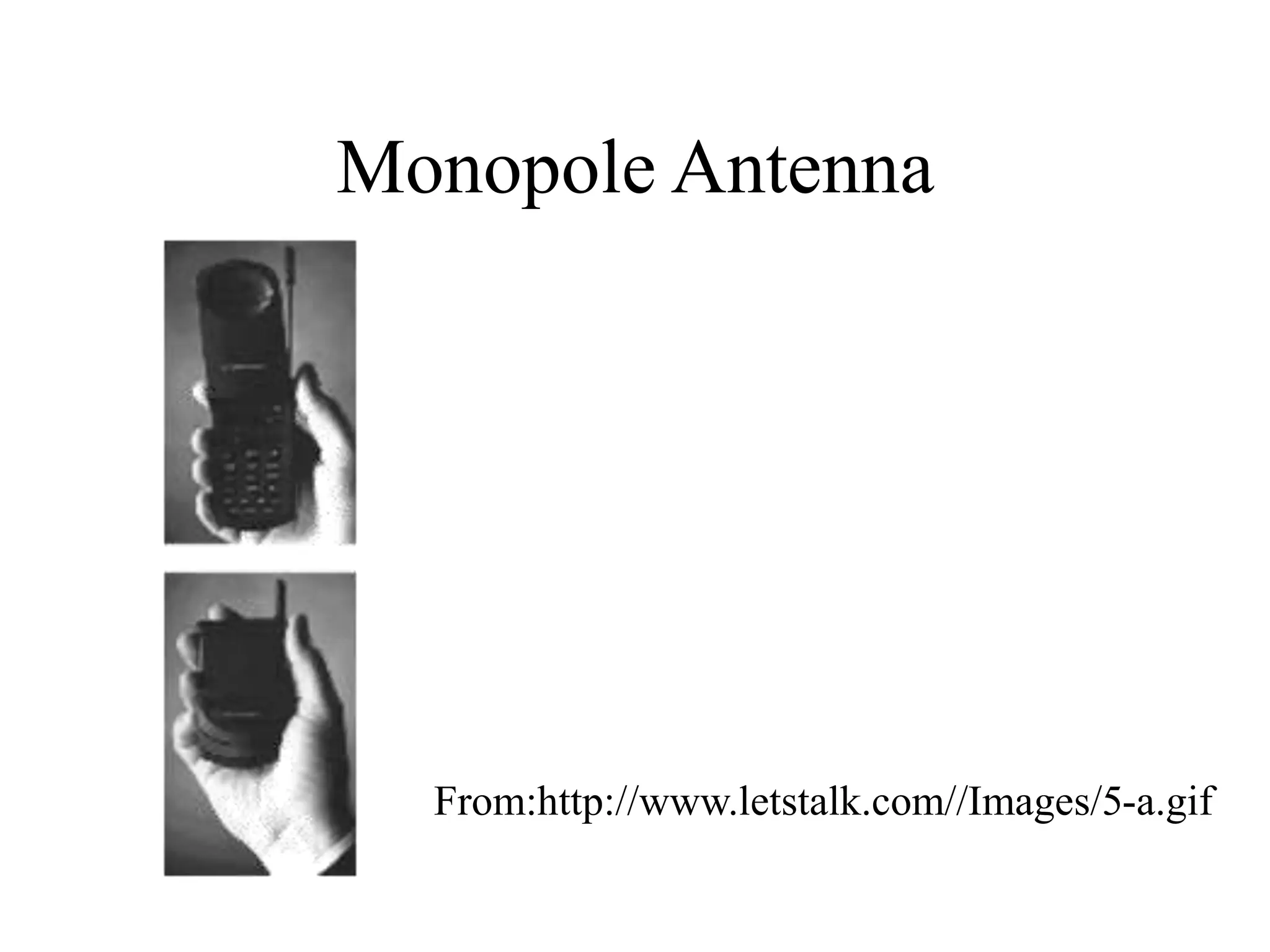 Monopole Antenna
From:http://www.letstalk.com//Images/5-a.gif
 