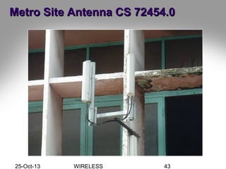 25-Oct-13 WIRELESS 43
Metro Site Antenna CS 72454.0Metro Site Antenna CS 72454.0
 