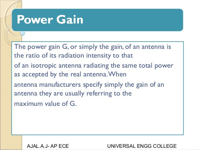 Characteristic values of antennas - Radartutorial