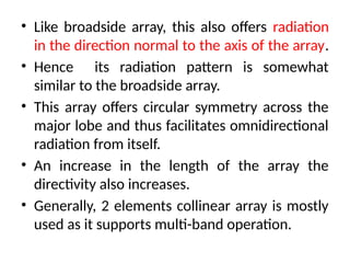Antenna array advantages and disadvantages and application | PPTX