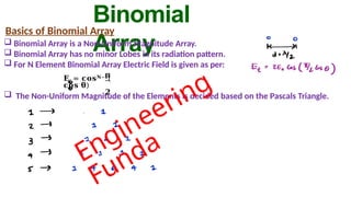 Basics of Antenna Array Antenna Array: It is a group of antenna ...