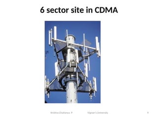 6 sector site in CDMA
9
Krishna Chaitanya. P Vignan’s University
 
