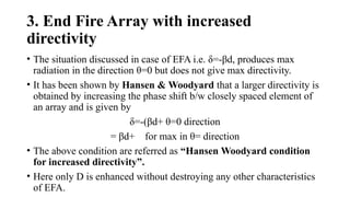 Antenna Arrays Modified power point presentation | PPTX