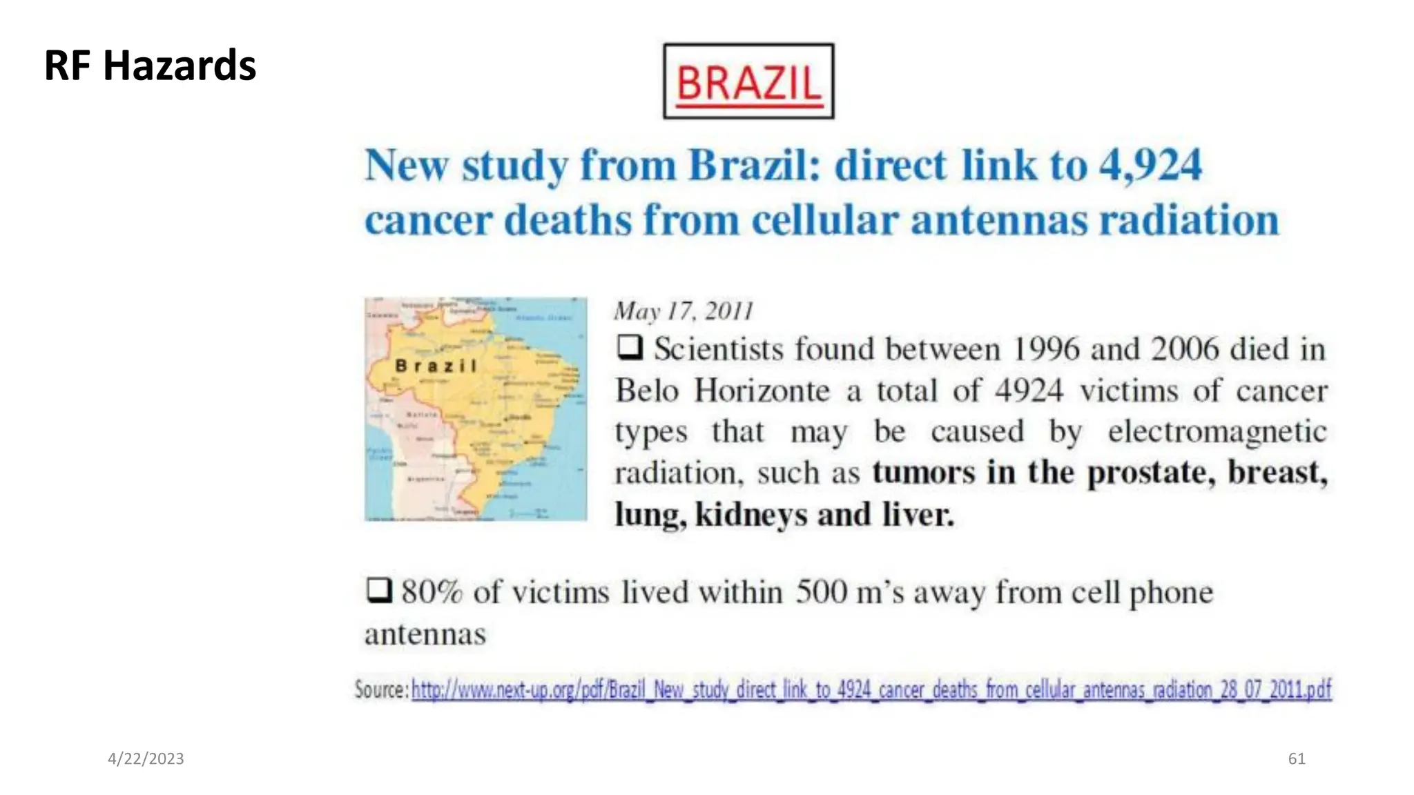 RF Hazards
61
4/22/2023
 