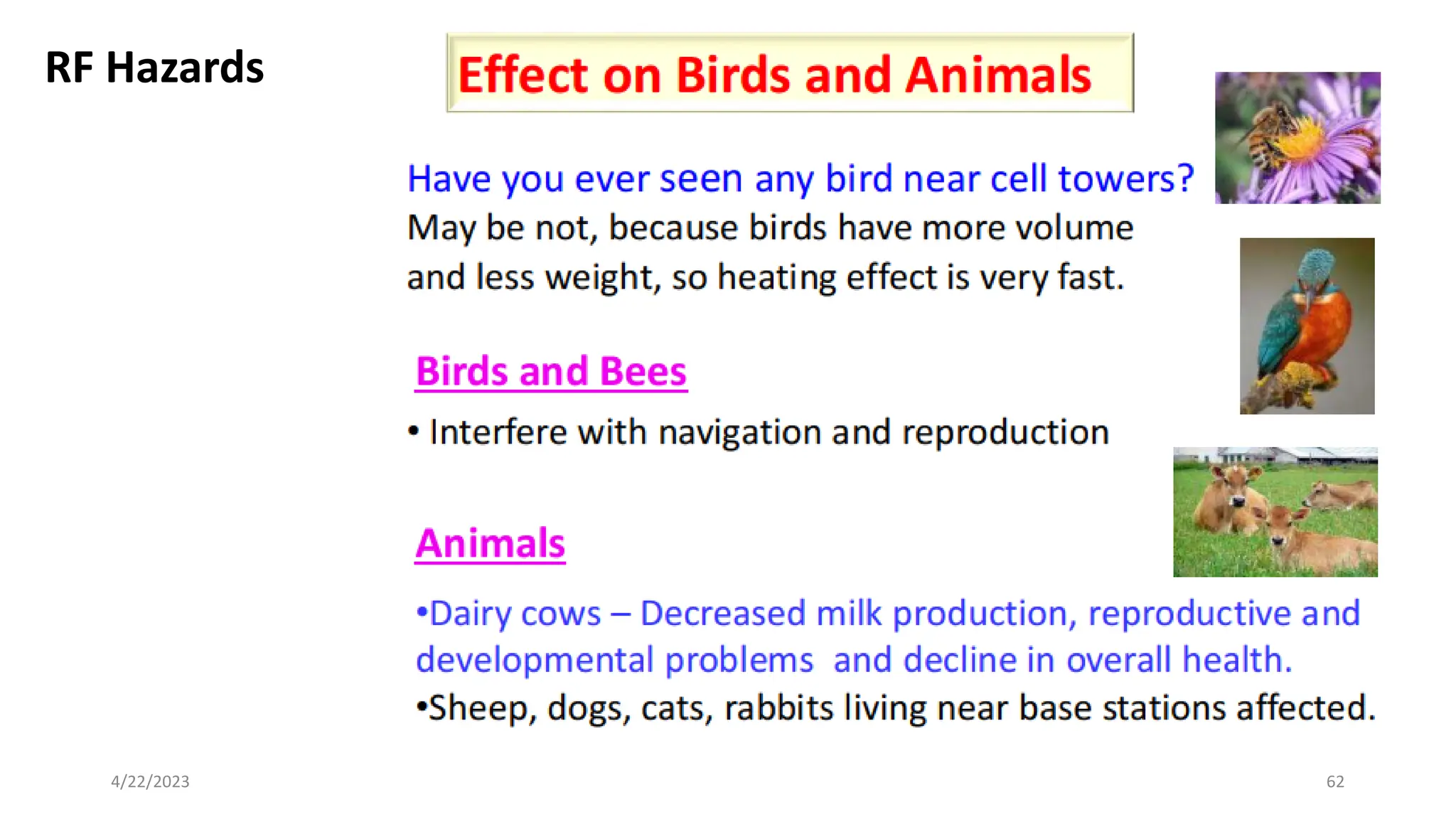 RF Hazards
62
4/22/2023
 