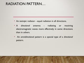 Antenna Parameters Gain Directivity andppt | PPT