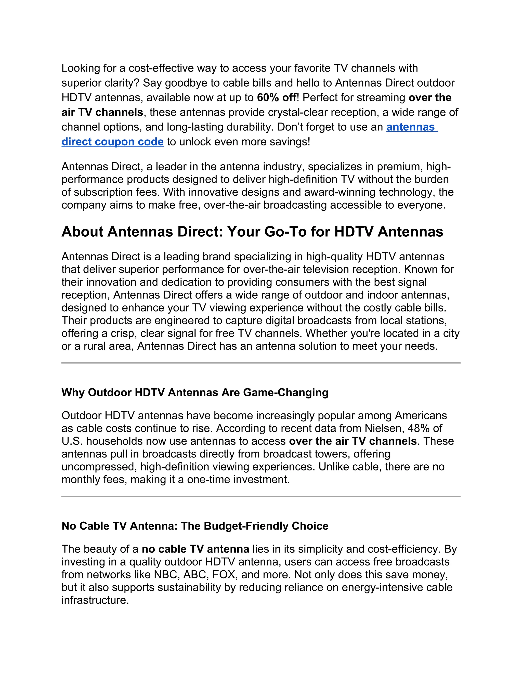 Tips for Antenna TVGuides AntennasDirect PDF