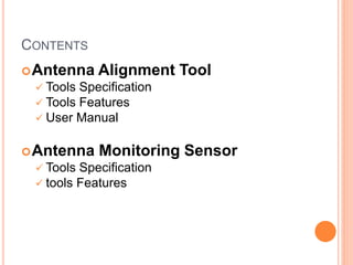 Antenna alignment tool | PPTX