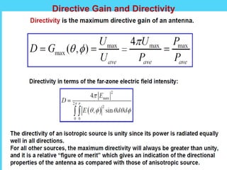 Directive Gain and Directivity
 