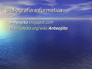 Bibliografía informática anteojito .blogspot.com es.wikipedia.org/wiki/ Anteojito   