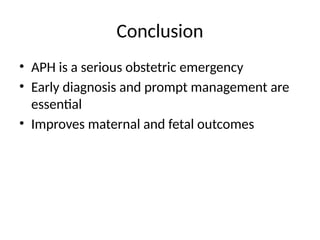 Prompt Aph Algorithm Antepartum_Hemorrhage_APH.pptxbxbdbdbsbs | PPTX