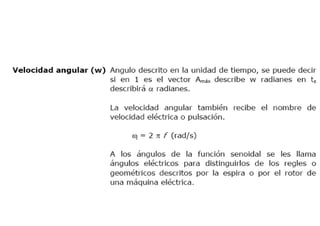 COMPONENTES DE UNA SEÑAL ALTERNA
 