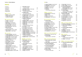 98
Rock&Ice l Alpi di ghiaccio
• Prefazione	 5
• Introduzione	 6
• Bibliografia	 13
• Note tecniche	 14
• Ringraziamenti	 20
UNO • ALPI COZIE	 25
1. Monviso • Canalone Coolidge	 27
2. Triangolo Della Caprera
• Goulotte del Triangolo	 32
DUE • ALPI DEL DELFINATO 	 35
3. Les Bans • Couloir Macho 	37
4. Les Bans • Couloir Nord	 40
5. Mont Pelvoux • Couloir Mettrier	 42
6. Col Est du Pelvoux • Couloir Nord	 47
7. Le Coup de Sabre • Couloir Nord	 52
8. Col du Glacier Noir • Couloir Nord	 56
9. Brèche des Écrins
• Couloir de Barre Noire	 59
10. Barre des Écrins • Couloir Coolidge	 64
11. Agneaux Blanc • Couloir Piaget	 67
TRE • ALPI GRAIE 	 71
12. Grande Ciamarella • Parete Nord	 73
13. Grande Aiguille Rousse • Parete Nord Est	 77
14. Grande Casse • Face Nord Centrale	 81
15. Grande Casse • Couloir des Italiens	 85
16. Becca di Monciair • Parete Nord	 88
17. Ciarforon • Parete Nord	 91
18. Gran Paradiso • Parete Nord	 94
19. Roccia Viva • Parete Nord	98
20. Aiguille de la Lex Blanche	
	 • Parete Nord Ovest		 102
21. Dômes de Miage • Parete Nord	 106
22. Monte Bianco • Sperone della Brenva	 110
23. Tour Ronde • Parete Nord	 116
24. Tour Ronde • Couloir Gervasutti	 120
25. Mont Blanc du Tacul • Goulotte Lafaille	 124
26. Mont Blanc du Tacul
• Couloir du Diable	 128
27. Mont Blanc du Tacul • Couloir Jager	 131
28. Mont Blanc du Tacul
• Goulotte Gabarrou-Albinoni	 134
29. Triangle du Tacul
• Via Contamine-Mazeaud	 137
30. Triangle du Tacul • Goulotte Chéré	 140
31. Aiguille du Midi • Eugster Diagonal	 144
32. Grandes Jorasses • Le Linceul	 150
33. Aiguille de l’Eboulement
• Couloir Sud Ovest 		 156
34. Aiguille de Talèfre • Couloir Ovest	 160
35. Aiguille Verte • Couloir Whymper	 164
36. Aiguille Verte • Couloir Couturier	 170
37. Aiguille Verte
• Goulotte Bettembourg-Thivierge	 174
38. Les Droites • La Ginat	 178
39. Les Courtes • Voie des Suisses	 183
40. Les Courtes • Pendio Nord Est	 188
41. Pointe du Domino • Petit Viking	 191
42. Aiguille d’Argentière • Couloir en Y	 196
43. Aiguille d’Argentière • Via Bettembourg	 200
44. Aiguille du Chardonnet • Eperon Migot 	 204
45. Aiguille du Chardonnet
• Goulotte Charlet-Bettembourg	 208
46. Aiguille du Tour • Couloir de la Brèche	 212
QUATTRO • ALPI PENNINE	 215
47. Petit Combin • Parete Nord	 217
48. Combin de Valsorey
• Parete Nord Ovest	 222
49. Pigne d’Arolla • Parete Nord	 226
50. Mont Brulé
• Parete Nord della Punta Kurz		 232
51. Ober Gabelhorn • Parete Nord	 236
52. Brunegghorn • Parete Nord	 240
53. Breithorn Occidentale • Triftjigrat	 244
54. Polluce • Parete Nord	 247
55. Lyskamm Orientale • Parete Nord Est	 250
56. Hohbärghorn • Parete Nord Est	 255
57. Lenzspitze • Parete Nord Est	 258
58. Allalinhorn • Parete Nord	 262
59. Fletschhorn
• Via dei Viennesi (Wienerroute)	 265
CINQUE • ALPI BERNESI	 269
60. Blüemlisalphorn • Parete Nord	 271
61. Mönch • Nollen	 276
62. Mönch • Parete Nord Est	 280
63. Gwächtenhorn • Parete Nord Est	 283
SEI • ALPI RETICHE OCCIDENTALI	 287
64. Cima dal Cantun
• Couloir del Fiammifero	 289
65. Cima di Rosso • Parete Nord	 292
66. Monte Disgrazia • Parete Nord	 296
67. Piz Roseg • Parete Nord Est	 300
68. Piz Bernina • Diretta Sud	 304
69. Fuorcla da l’Argient • Canalone Folatti	 308
70. Piz Spinas • Parete Nord Ovest	 311
71. Piz Palù Orientale • Parete Nord Est	 316
72. Piz Cambrena • Via del Seracco	 319
SETTE • ALPI E PREALPI BERGAMASCHE	 323
73. Pizzo di Coca • Canale Nord Ovest	 325
74. Pizzo Recastello
• Couloir dei Ratti + Canale Nord	 329
OTTO • ALPI RETICHE MERIDIONALI	 333
75. Monte Cristallo (Hohe Schneide)
	 • Parete Nord		 335
76. Ortles (Ortler) • Canale Minnigerode	 338
77. Gran Zebrù (Königsspitze)
• Parete Nord Via Minnigerode		 343
78. Gran Zebrù (Königsspitze)
• Canale delle Pale Rosse	 348
79. Monte Pasquale • Parete Nord Ovest	 352
80. Palon de la Mare
• Canale ovest della spalla	 355
81. Punta Cadini • Parete Nord	 360
82. Punta S. Matteo • Parete Nord	 363
83. Cima Sternai Meridionale
(Vordere Eggenspitze) • Eisrinne	 367
84. Roccia Baitone • Via Chiaudano	 371
85. Cima del Laghetto
• Diedro del Laghetto (Diedro SO)	 375
86. Cima Vermiglio • Via Steinkötter	 380
87. Muraccia di Presanella
• Canalone Weixlbaumer	 383
88. Cima Presanella • Parete Nord	 386
89. Cima Presanella • Via Faustinelli	 390
90. Monte Nero • Couloir dell’H	 392
91. Cima Brenta • Scivolo Nord	 396
92. Cima Tosa • Canalone Neri	 400
NOVE • ALPI RETICHE ORIENTALI	 405
93. Palla Bianca (Weisskugel) • Parete Nord	 407
94. Punta di Finale (Fineilspitze)
• Parete Nord	 412
95. Cime Nere (Hintere Schwärze)
• Parete Nord	 415
96. Wildspitze • Parete Nord	 419
97. Brochkogel • Parete Nord	 423
98. Taschach-Hochjoch • Taschach-Eiswand	 426
DIECI • DOLOMITI	 431
99. Marmolada • Parete Nord	 433
100. Antelao
• Canalone Menini Variante Arnaldi	 437
101. Antelao • Canale Oppel	 442
UNDICI • ALPI DEI TAURI OCCIDENTALI	 447
102. Cima Grava (Hochfernerspitze)
• Hochferner	 449
103. Gran Pilastro • Parete Nord	 453
104. Grossglockner • Pallavicinirinne	 456
105. Grossglockner • Mayerlrampe	 461
INDICE
l Indice
 