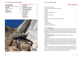 1110
Roccia d’Autore l IV grado Dolomiti Orientali 2 Roccia d’Autore l Note tecniche
12. CADINI DI MISURINA	381
• CIMA CADIN NORD EST
	 89. Via Agnolin-Crepaz con var. Brigo-Rosso	 384
• PARACARRO
	 90. Via Corsi-Chiandussi	 389
• GOBBO
	 91. Via Normale	 391
• PIANORO DEI TOCCI
	 92. Diedro Quinz	 394
13. LAVAREDO E DOLOMITI DI SESTO	398
• COL DI SPECIE
	 93. Via Palfrader	 401
• PIANORO DEL COL DI MEZZO
	 94. Via Hat Spass Gemacht	 403
• CIMA GRANDE DI LAVAREDO
	 95. Via Mazzorana-Milani	 406
	 96. Via Comici-Dimai	 411
• PUNTA DI FRIDA
	 97. Via Comici	 416
• MONTE PATERNO
	 98. Via Bolte	 421
• CRODA DEI TONI
	 99. Via Castiglioni	 424
STRUTTURA DELLA GUIDA
Le salite sono state organizzate nelle seguenti zone:
1) Civetta
2) Moiazza
3) Cunturines, Falzarego e Fanis
4) Tofane
5) Nuvolau-Croda da Lago
6) Cristallo
7) Pelmo
8) Dolomiti Zoldane (Bosconero, Spiz di Mezzodì e Tàmer)
9) Schiara
10) Antelao
11) Marmarole
12) Cadini di Misurina
13) Lavaredo e Dolomiti di Sesto
Per ogni singola via vi è:
• una breve INTRODUZIONE con impressioni e notizie di carattere generale. Dato il taglio
della guida, la lettura attenta di questa parte sarà fondamentale per poter scegliere l’itinerario
rispondente ai propri gusti, alle proprie attitudini e alle proprie capacità sia tecniche sia alpini-
stiche nel senso più ampio del termine, anche tenendo conto dei rischi derivanti dalla scalata
in ambiente;
• una SCHEDA RIASSUNTIVA di presentazione nella quale appaiono i dati essenziali:
- parete, esposizione;
- primi salitori;
- Sviluppo: si considera sempre lo sviluppo totale sul terreno del percorso dall’attacco all’uscita
(non il dislivello altimetrico); nel caso vi siano tratti di trasferimento a piedi, vengono segnalati;
- Difficoltà: si riporta la difficoltà tecnica massima dei passaggi espressa secondo la tradizionale
scala UIAA. Le difficoltà riportate tendono a essere generose piuttosto che strette, in quanto una
valutazione severa delle difficoltà è normalmente una fonte di problemi e ansia per l’alpinista
“medio”.
- Tempo previsto: questa è una delle indicazioni più suscettibili alla capacità personale. Anche
qui, come per le difficoltà, i tempi sono stati calcolati con buon margine e, naturalmente, si rife-
riscono a una salita su terreno sconosciuto ed effettuata per la prima volta: si deve tener anche
conto che se la via è già conosciuta spesso il tempo si può quasi dimezzare.
NOTE TECNICHE
Enrico Biasotto sulla Via Palfrader al Col di Specie.
 