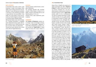 8180
Sentieri d’autore l Escursioni a Chamonix
dirige al Plan de l’Aiguille senza passare per il
Signal). Fiancheggiare due edifici (“Temple de
la Nature”) e seguire l’ampio tracciato che sale,
con tornanti e serpentine, fino a una zona a
debole pendenza caratterizzata da numerosi af-
fioramenti di placche rocciose: il Signal Forbes
(ometto, cartello. 45 min ca. da Montenvers).
Qui sorge una quantità sorprendente di ometti,
costruita nel tempo da una quantità altrettan-
to sorprendente di passanti. Dal Signal si gode
di un’ottima vista sui Dru, sull’Aiguille Verte e
sulla Mer de Glace. Sullo sfondo, nelle giornate
limpide, è possibile ammirare la tetra muraglia
delle Grandes Jorasses. Superato il Signal, il
sentiero quasi pianeggiante valica lo spartiac-
que, abbandonando il bacino della Mer de
Glace, e prende la direzione sud-ovest. Dopo
una lunga sezione a mezzacosta, alcuni tornanti
tra gli alberi permettono di perdere un po’ di
quota. Ai piedi di questa breve discesa si incon-
tra un bivio: a destra, una traccia riconduce a
Montenvers. Ignorarla e continuare sul comodo
tracciato del Grand Balcon Nord, che si sviluppa
ora con andamento quasi rettilineo fino al Plan
de l’Aiguille, già visibile (stazione intermedia
della funivia dell’Aiguille du Midi, da qui 1,30
h). Seguire il sentiero, tra pietraie e praterie,
sempre con direzione di massima SO e debole
pendenza (alcuni brevi saliscendi). In una zona
di grossi massi si incontra il sentiero che sale
dagli alpeggi di Blaitière (Alpages de Blaitière,
it. 12). Proseguire ancora sul Grand Balcon
verso il Plan de l’Aiguille. Più avanti, tralasciare
ulteriori tracce che salgono direttamente alla fu-
nivia dell’Aiguille du Midi. Restare sul tracciato
principale, semipianeggiante, che conduce al
Refuge du Plan de l’Aiguille. Da qui una risa-
lita di un centinaio di metri (15 min) permette
NOTE TECNICHE
Il Grand Balcon Nord, anche se facile e super
frequentato, si svolge in alta montagna. Tempo
stabile e buone condizioni del terreno sono fon-
damentali. A causa dell’esposizione prevalente
a nord-ovest, la neve primaverile può resistere
a lungo (informarsi sulla percorribilità a inizio
estate). Per la stessa ragione, la prima neve au-
tunnale qui chiude la stagione in anticipo rispet-
to al versante opposto (Aiguilles Rouges).
Nelle giornate limpide, senza rischio di tempo-
rali o nuvolosità pomeridiana, è consigliabile
partire relativamente tardi per godere delle mi-
gliori condizioni di luce. Calcolare bene gli orari
per non perdere l’ultima corsa della funivia!
L’itinerario può essere realizzato anche in senso
inverso (Plan de l’Aiguille-Montenvers).
ACCESSO
Chamonix, stazione a valle del trenino a crema-
gliera di Montenvers.
Due parcheggi disponibili nelle immediate
vicinanze: il primo davanti al cimitero, loc. Le
Biollay, il secondo ai piedi delle piste da sci dei
Planards (partenza it. 9, 10 e 12).
Prendere il treno e salire a Montenvers, punto
di partenza.
ITINERARIO
Dalla stazione di Montenvers scendere ver-
so N lungo il viale che fiancheggia la ferrovia,
passare in un sottopassaggio e raggiungere il
Grand Hôtel du Montenvers. Qui girare a sini-
stra e prendere per il Signal Forbes o Le Signal
(evitare una traccia che si stacca a destra e si
l Le Grand Balcon Nord
Il caos di ometti del Signal.
I castelli di granito delle Aiguilles des Grands Charmoz
(sinistra) e Grépon (destra).
Plan de l’Aiguille e Aiguille du Midi.
 