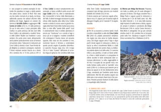 4140
Sentieri d’autore l Escursioni in Val di Zoldo
della Torre Coldài. Assolutamente consigliato
compiere il giro del lago, percorso con modesti
dislivelli che richiede circa 20 min.
Il ritorno avviene per il percorso seguito all’an-
data in circa 2 h, oppure, per chi avesse voglia di
allungare il tragitto, per la “variante b” di seguito
descritta.
varianti
a) Per chi sa muoversi su terreno ripido e facili
roccette è imperdibile la salita alla Cima Coldài
Est (2403 m), pulpito panoramico strepitoso
che regala una vista verso la Civetta davvero
unica. Dal rifugio seguire verso il lago e dopo
pochi minuti seguire le indicazioni a destra. La
traccia su erba è inizialmente flebile e a tratti
ripida, divenendo ben presto chiara, su bellissi-
ma prateria alpina a est della vetta. Ci si avvicina
infine a una paretina, si risale un breve sentie-
ro a brevi e stretti tornanti e si conquistano le
ultime roccette in facile arrampicata (fare co-
munque attenzione). La vetta, raggiungibile in
40 min, è occupata da una grande croce, non
molto lontana svetta anche la “gemella” cima
ovest (2396 m). La discesa può avvenire per la
stessa via oppure in 30 min direttamente verso
il lago, scendendo per l’evidente ripida traccia
(attenzione). Alla fine del canalino seguire una
delle varie e non sempre chiare tracce che scen-
dono. Presenti preziose fioriture di stella alpina
e cinquefoglia delle Dolomiti.
b) Ritorno per Malga Boi-Vescovà. Proposta,
con tratto su asfalto, per chi vuole allungare il
percorso di ritorno. Dal rifugio scendere fino a
Malga Pioda e seguire quindi le indicazioni e
la sterrata per il Col dei Baldi (sent. 561, Alta
Via delle Dolomiti n. 1). In vista della stazione
degli impianti di risalita tenere a destra, seguen-
do sempre il sentiero e scendendo alla Malga
Boi-Vescovà (1740 m, anche Casera Vescovà o
Bela Mont in cartografia). Da qui per comoda
stradina (vedi it. 04) scendere fino al tornante
posto sotto Forc. Staulanza e seguire la SP251
(brevi scorciatoie) fino a Palafavera (2,40 h).
Civetta-Moiazza l Lago Coldài
Il drago del lago
Una leggenda locale narra che le sponde del Lago Coldai fossero la tana di un mostruoso
drago dagli occhi rossi come il fuoco, dotato di una lingua nera e potenti ali. Il suo volo, raro
e sovente diretto verso la Marmolada, non era di buon auspicio, premonitore di catastrofi,
calamità e tempi tristi. Si narra di un suo spostamento anche prima della notte dell’undici
gennaio 1771, data in cui la frana del Monte Piz sbarrò il corso del Cordevole generando
il Lago d’Alleghe.
Pagina precedente: salendo verso Cima Coldài Est
Sopra: le ultime roccette sommitali
Pagina successiva: spettacolare visione di Coldài e
Civetta dalla Cima Coldài Est
è raro scorgere (e sentire) esemplari di mar-
motta che popolano le magre e ripide praterie
che calano verso i boschi di Pècol. Non resta
ora che risalire i tornanti di un ripido, ma breve,
valloncello sassoso che adduce all’arrivo della
teleferica del rifugio. Aggirare un costone che
domina la Val delle Ziolère e raggiungere il Rif.
Sonino al Coldài (2132 m, 2 h dalla partenza).
Da qui la vista verso il corpo principale della
Civetta è in parte preclusa, dal lato nord della
Torre Coldài e dai sottostanti e modesti Torrio-
ni delle Ziolère. Risalire ora l’evidente e unico
sentiero che punta verso ovest, attraversando
verdi praterie particolarmente ricche di fioriture
nel periodo estivo. Tralasciare le indicazioni per
Cima Coldài (a destra) e Sent. Tivan-Ferrata de-
gli Alleghesi (a sinistra) e proseguire, risalendo
il breve impluvio sassoso (traccia sia a destra
che a sinistra) che, in 15 min, porta ai 2191 m
di Forc. Coldài. La vista è semplicemente sen-
sazionale, in basso scintilla la perla azzurra del
Lago Coldài (2143 m), oltre si materializzano
ben riconoscibili le forme della Marmolada e
del Sella. A destra troneggia vicinissima la spalla
erbosa della bipartita vetta della Cima Coldài,
mentre a sinistra lo scorcio verso la grande mu-
raglia della Nord Ovest della Civetta lascia senza
fiato. La vista della “parete delle pareti” (così
è universalmente nota in ambito alpinistico) è
ancora più “mostruosa” se si scende al lago o
ancor più se si risalgono i modesti contrafforti
che contengono il bacino stesso nel versante
opposto. Non resta ora che scendere (5 min,
numerose tracce) e fermarsi a contemplare
questo piccolo angolo di paradiso dolomitico.
Lo specchio d’acqua, largo circa 120 e lungo
250 m, è stato “scavato” dall’azione di un’an-
tica lingua di ghiaccio che scendeva dalla base
 