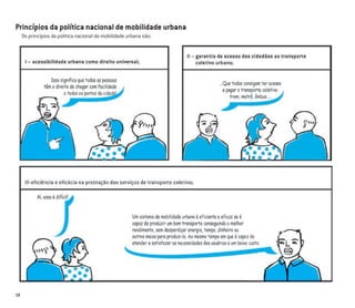 18
Princípios da política nacional de mobilidade urbana
Os princípios da política nacional de mobilidade urbana são:
 