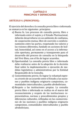 Anteproyecto ley de consulta