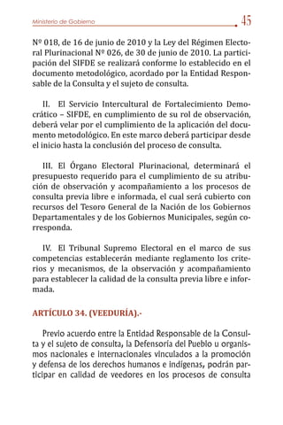 Anteproyecto ley de consulta