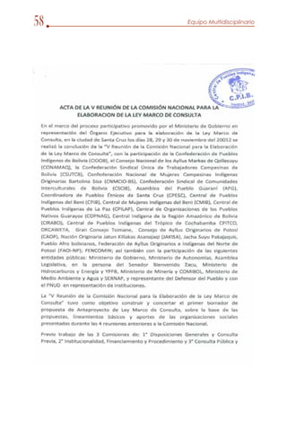 Anteproyecto ley de consulta