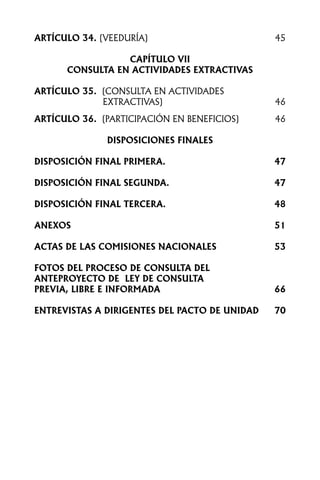 Anteproyecto ley de consulta