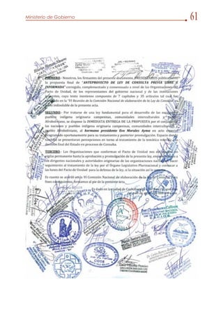 Anteproyecto ley de consulta