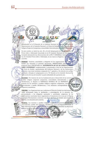 Anteproyecto ley de consulta