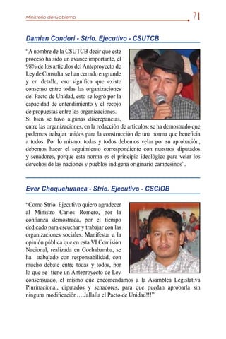 Anteproyecto ley de consulta