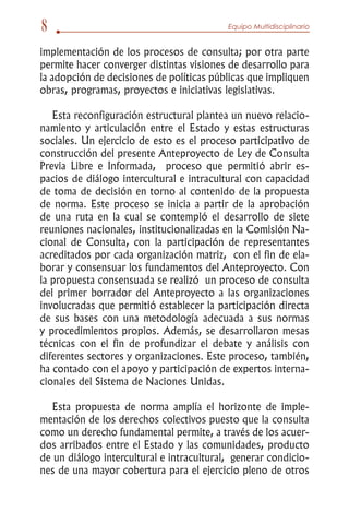 Anteproyecto ley de consulta