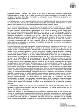 Nº PAGINA: 8
MINISTERIO
DE HACIENDA
Y ADMINISTRACIONES PÚBLICAS
DIRECCIÓN GENERAL DE TRIBUTOS
diciembre, General Tributari...