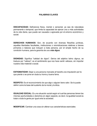 Anteproyecto La Dignidad Discapacitados