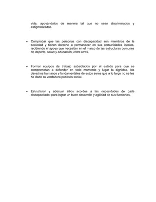 Anteproyecto La Dignidad Discapacitados