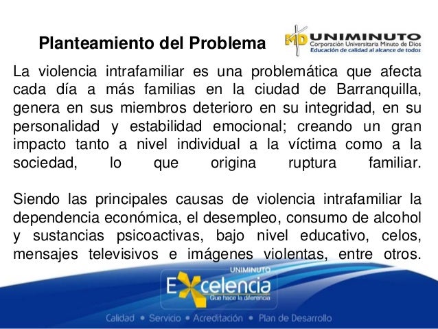 Planteamiento Del Problema De Violencia Familiar