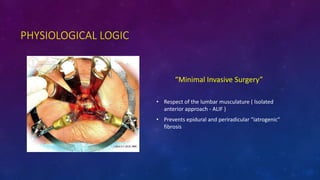 Anterior Approach & Lumbar Disc Prosthesis | PPTX