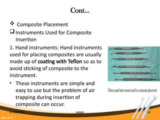 Composite Set Up Labeled Instruments Anterior restoration.pptx for dental students | PPTX