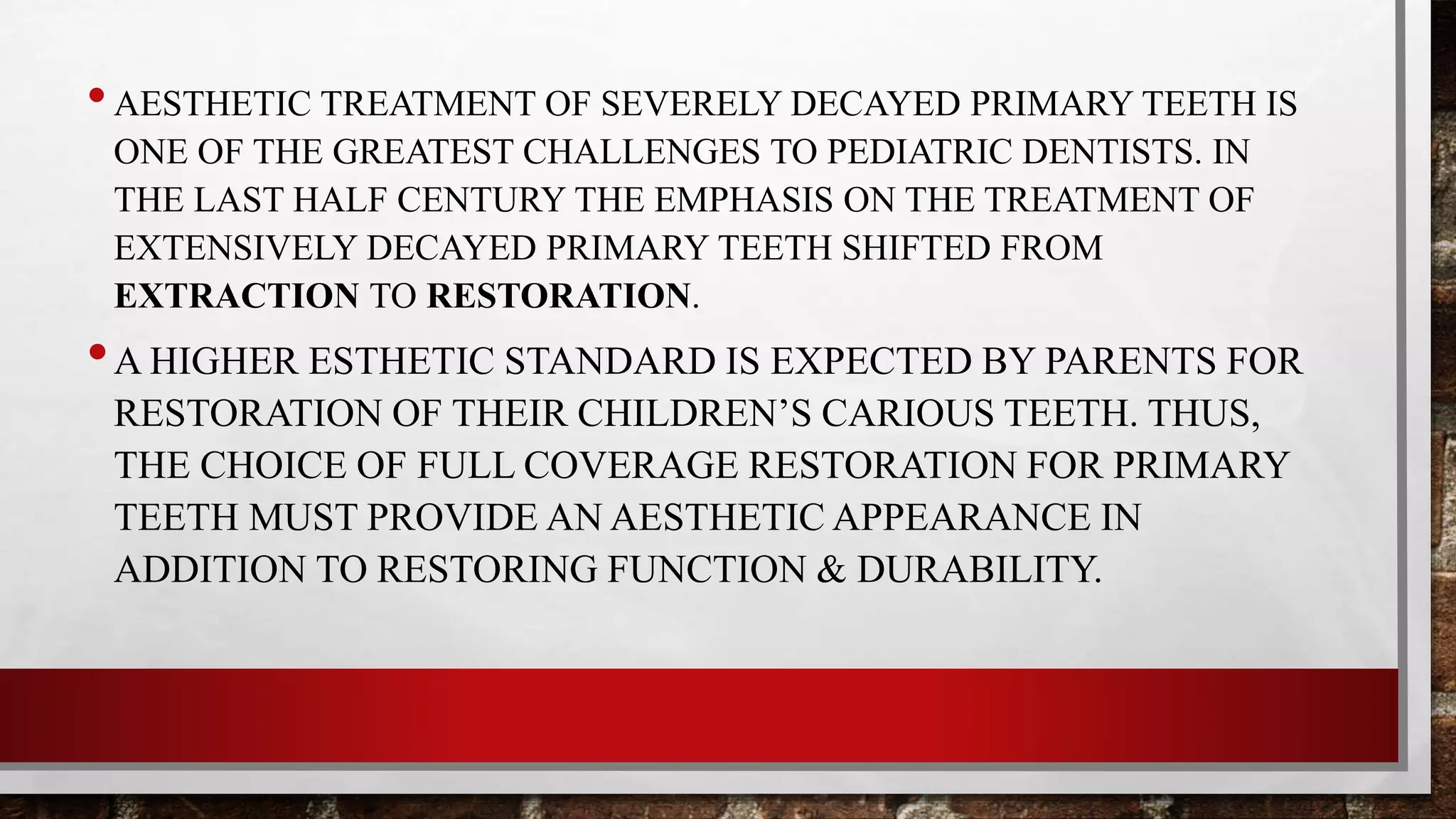 Anterior strip crown | PPTX