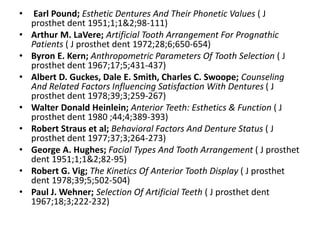 Value Teeth Anterior teeth selection | PPTX
