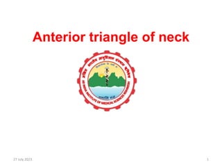 Anterior triangle of neck
27 July 2023 1
 
