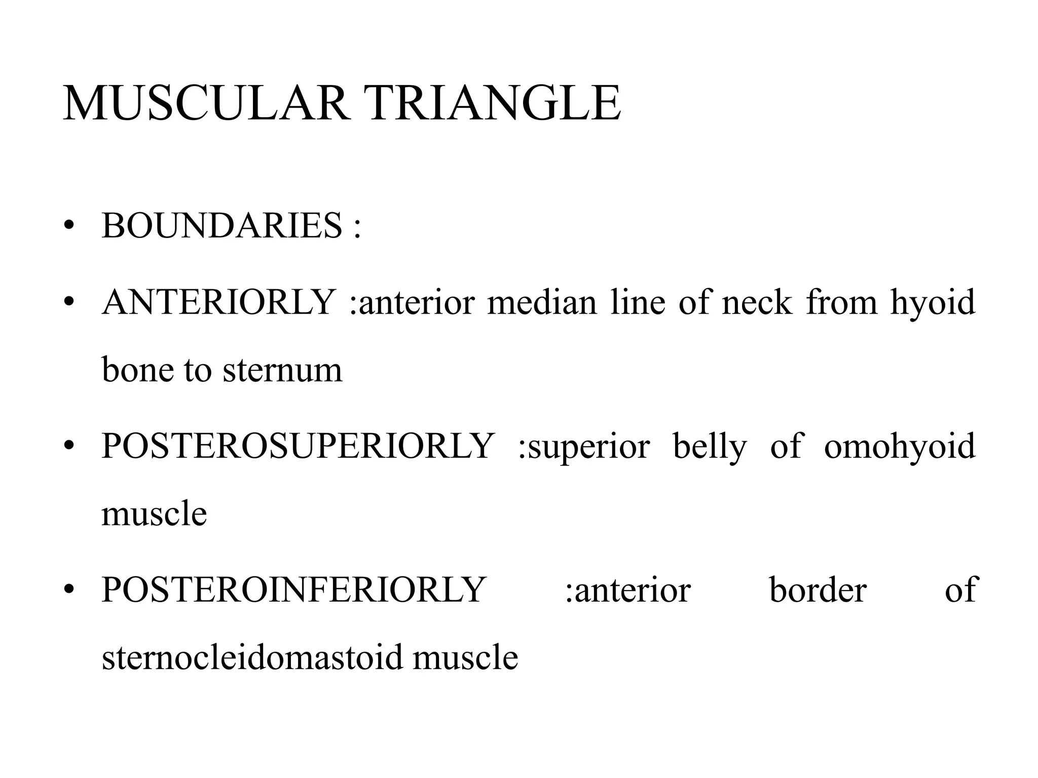 Sternal Triangle Anterior triangle of the neck | PPTX