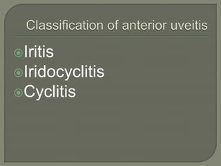 Anterior uveitis.pptx