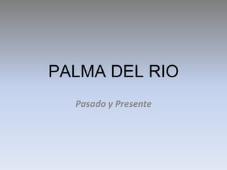 PALMA DEL RIO
  Pasado y Presente
 