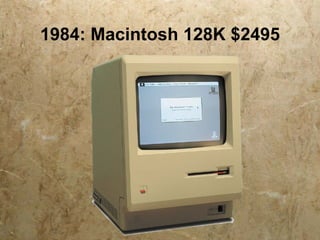 1984: Macintosh 128K $2495
 