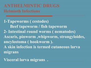 Anthelmintic drugs 2006(nov 25) | PPT